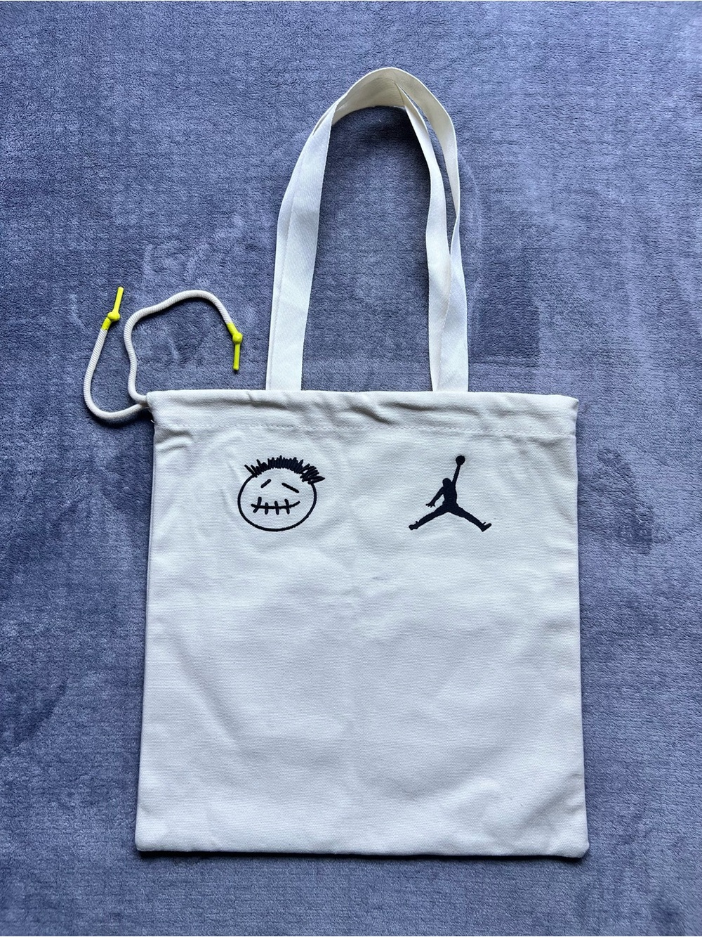 Jordan x Travis Scott Bright Cactus Jack TR Tote Bag Canvas Travel Dust Bag